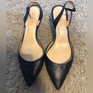 3/$40 Talbots leather low heel